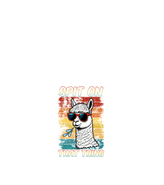 Spit on that thing llama rainbow Hawk Tuah model alb pe tricou