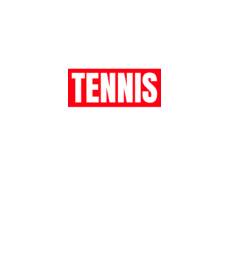 TENNIS HERO model negru pe tricou