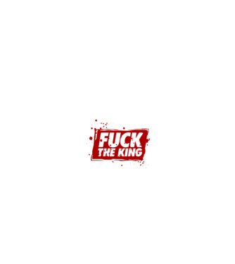 Fuck the king model negru pe tricou