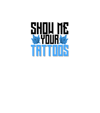 Show me your tattoos model alb pe tricou