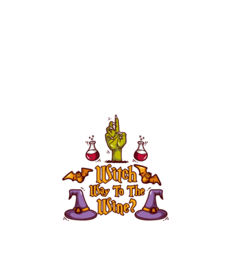 Witch way to the wine model nisipiu pe tricou