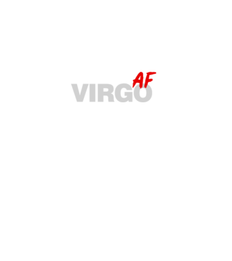 VIRGO as fuck model negru pe tricou