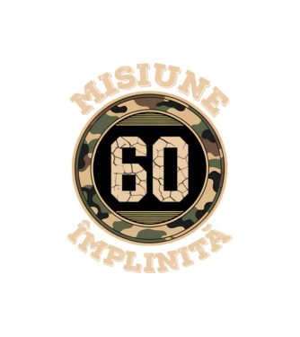 Misiune împlinită 60 model negru pe tricou
