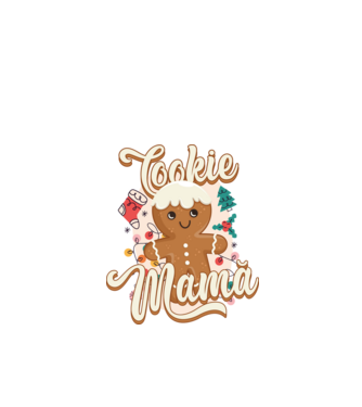 Cookie mamă model alb pe tricou