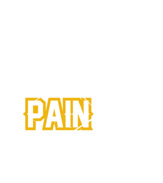 No Pain No Gain model alb pe tricou