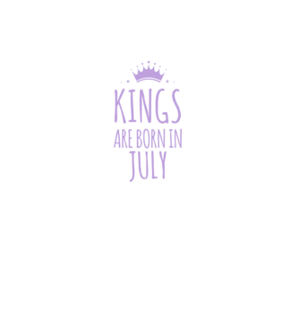 Kings are born in - July model gri închis pe tricou