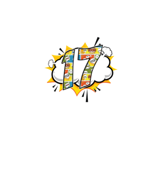 Birthday Comic Number 17 model turcoaz pe tricou