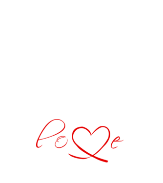 Love Valentines day model negru pe tricou
