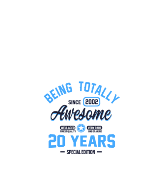 20 years of being totally awesome model alb pe tricou
