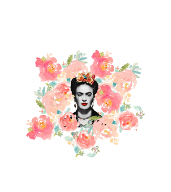 Frida Kahlo 2 model alb pe tricou