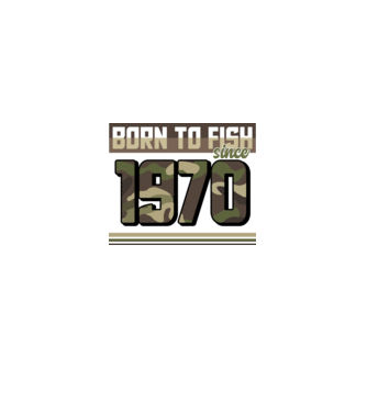 Born to fish since 1970 model  pe tricou