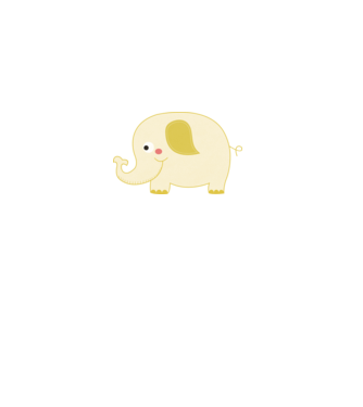 Cute elephant model nisipiu pe tricou
