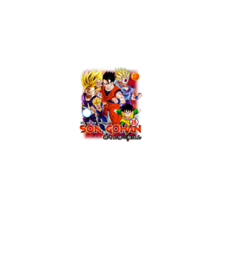 gohan dragonball model negru pe tricou