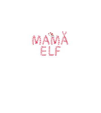 mamă elf model negru pe tricou