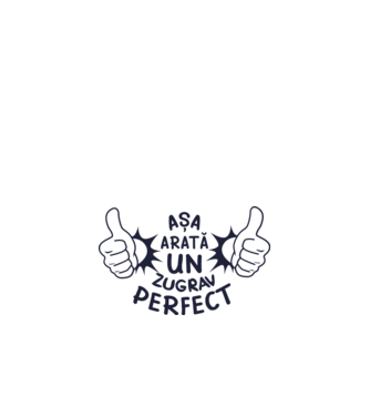 Așa arată un zugrav perfect model alb pe tricou