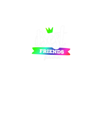 Best friends forever model albastru regal pe tricou