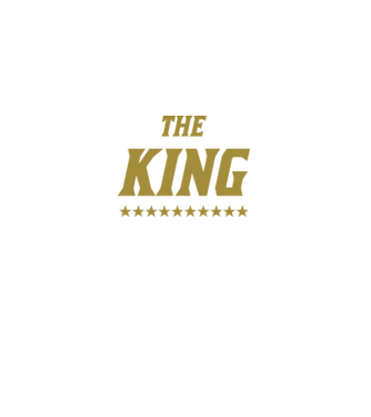 The King model negru pe tricou
