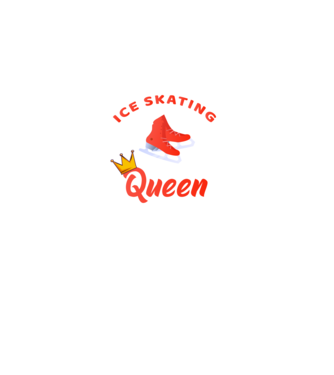 Ice skatin Queen model negru pe tricou