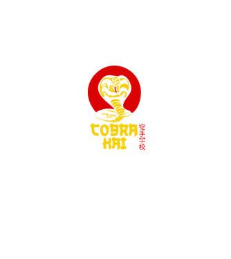 cobra kai japan logo model albastru jeanși pe tricou