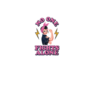 No one fights alone pinup texture model alb/roșu pe tricou