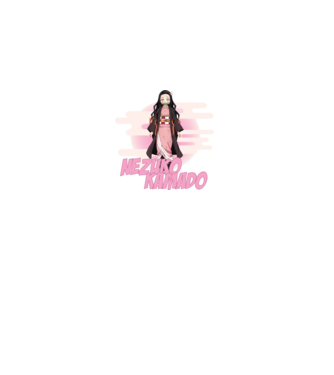 Demon Slayer  Nezuko model alb pe tricou