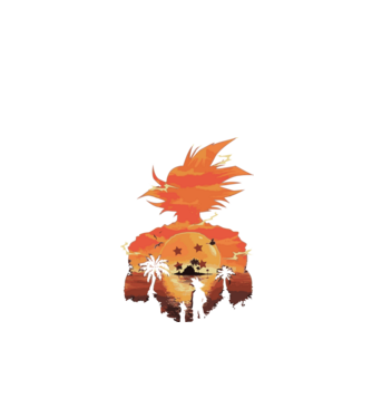 goku sunset 2 model negru pe tricou