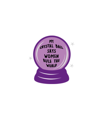 Women rule the world model negru pe tricou