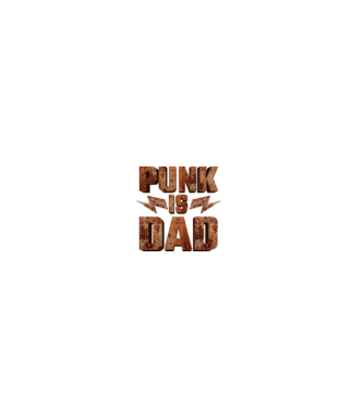 PUNK IS DAD model negru pe tricou