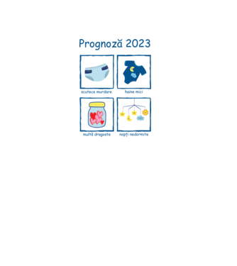 Prognoză 2023 model alb pe tricou