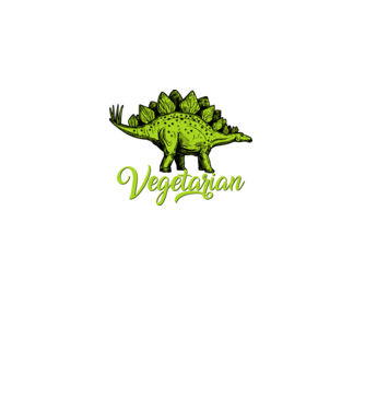 Vegetarian model alb pe tricou