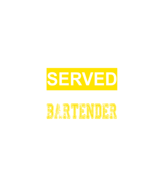 You just got served by the coolest bartender model negru pe tricou