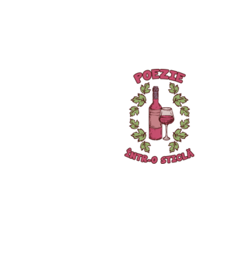 Poezie într-o sticlă model galben neon pe tricou