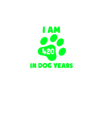 Dog Year - 420 model gri închis pe tricou
