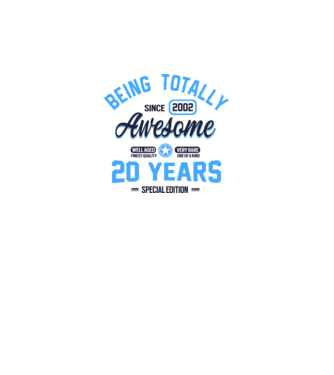 20 years of being totally awesome model alb pe tricou