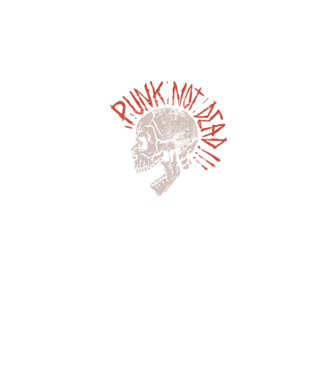 Punk Not Dead model negru pe tricou