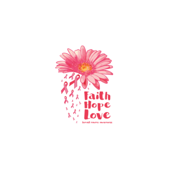 Gerbera faith hope love model alb pe tricou