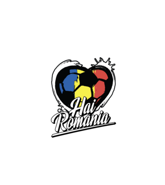 Hai romania heart model negru pe tricou