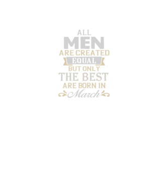 All men created equal but only the beat are born in march model albastru regal pe tricou