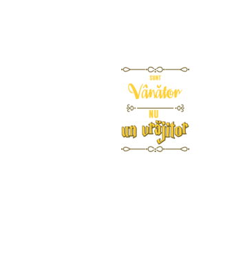 Sunt vânător, nu un magician model galben neon pe tricou