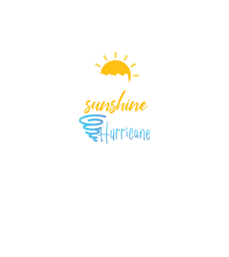 February Girls are Sunshine mixed with a little Hurricane model negru pe tricou