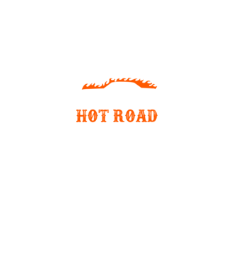 Hot road cartel model negru pe tricou