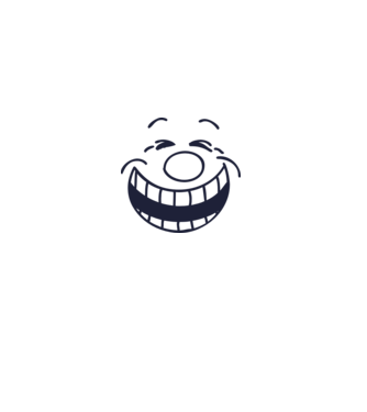 Funny Face Smiley model alb pe tricou