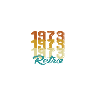 Retro 1973 model negru pe tricou