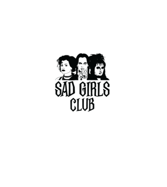  Sad Girls Club model alb pe tricou