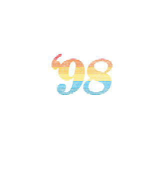 Retro Birthday 1998 model negru pe tricou