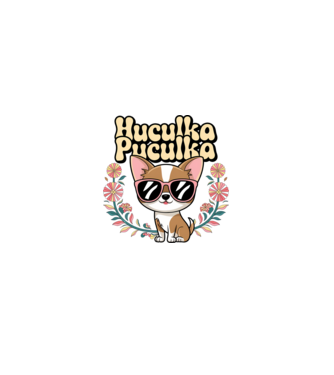 Huculka Puculka câine 1 model roz deschis pe tricou
