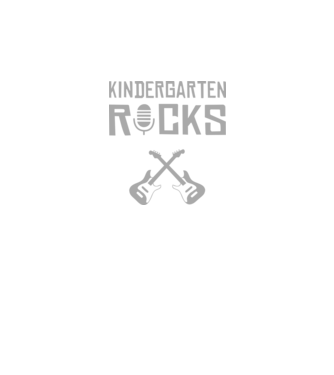 Kindergarten rocks model negru pe tricou
