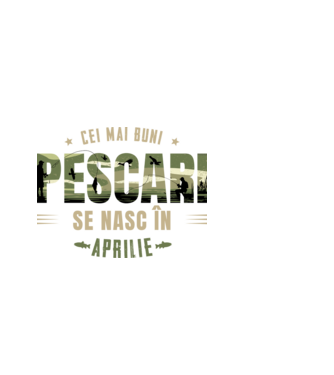 Cei mai buni pescari se nasc în aprilie model albastru deschis pe tricou