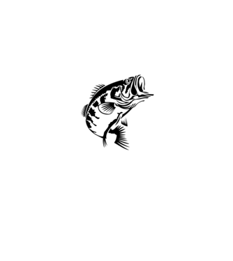 AngryFish model alb pe tricou