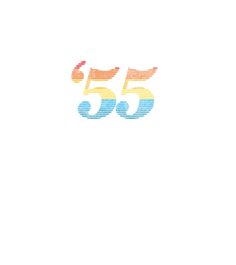 Retro Birthday 1955 model negru pe tricou